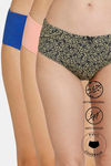 Zivame Anti-Microbial Low Rise Full Coverage Hipster Panty (Pack of 3) - Multicolor — thumbnail 1